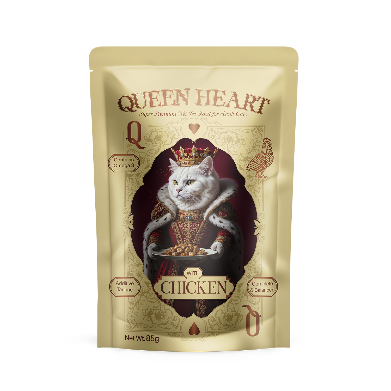 Queen Heart Chicken pouch