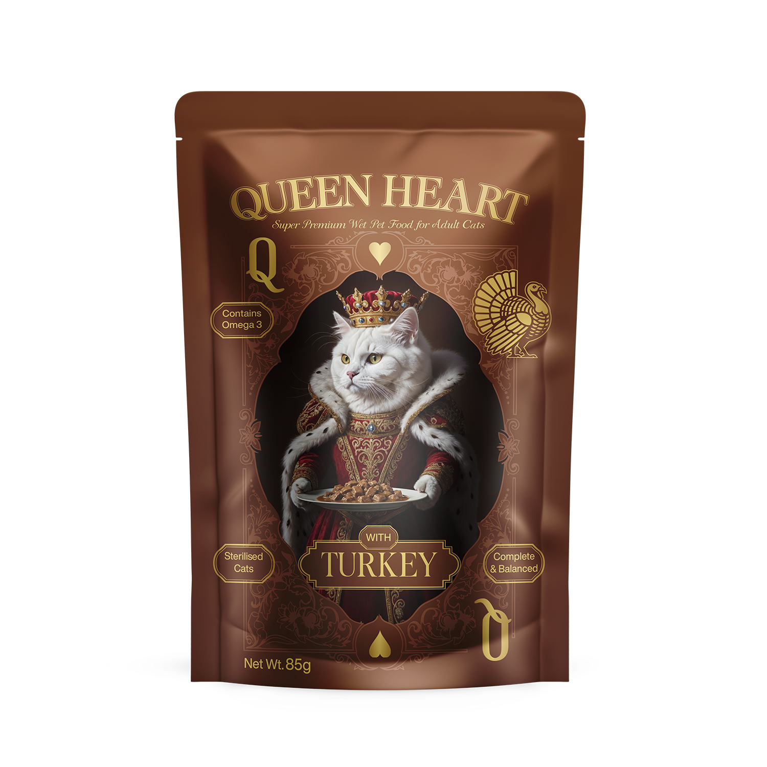 Queen Heart Turkey pouch